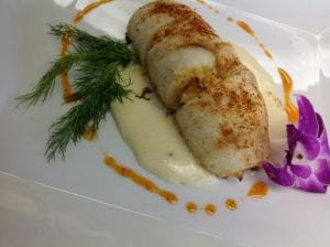 Flounder Stuffed with Lump Crab